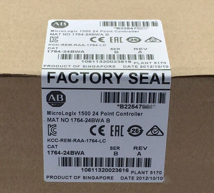 New Allen-Bradley 1764-24BWA SER B MicroLogix1500 24 Point Controller ! AB