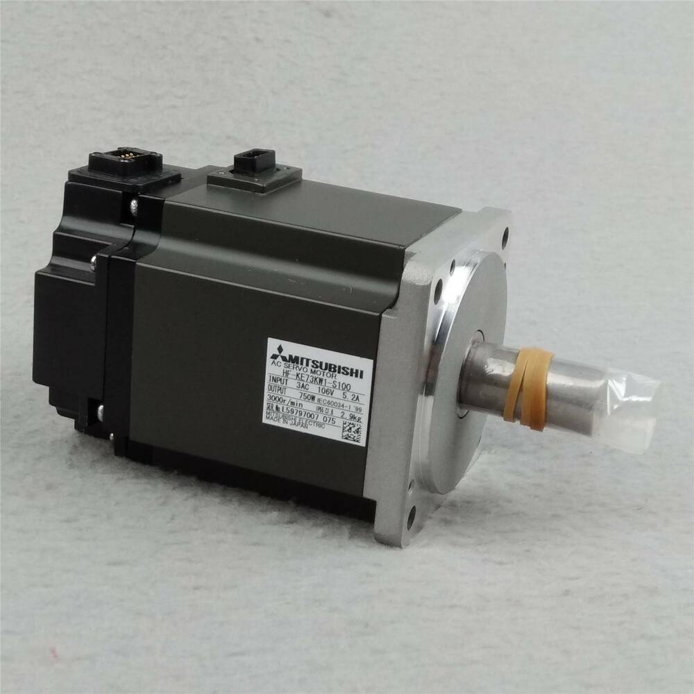 Mitsubishi HF-KE73KW1-S100 AC Servo Motor, industrial automation part, 750W, 3000r/min, Made in Japan