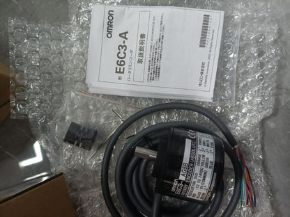 Omron E6C3-A Rotary Encoder, 360P/R, Absolute, with instruction manual and wiring details, new condition