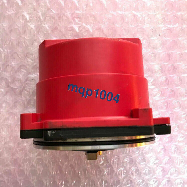 PLC Fanuc component, red round automation part with mqp1004 marking, for expedited shipping.