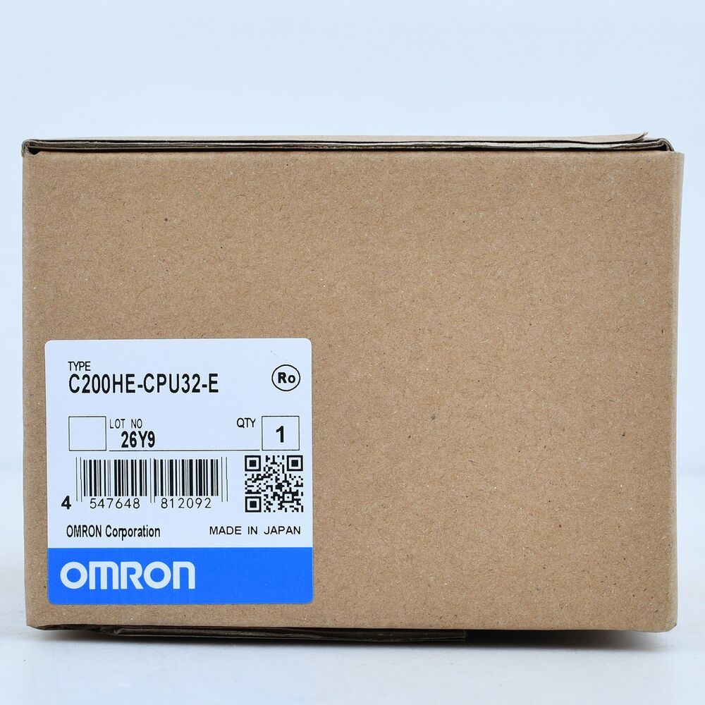 Omron C200HE-CPU32-E PLC CPU Unit, new in box. Made in Japan.