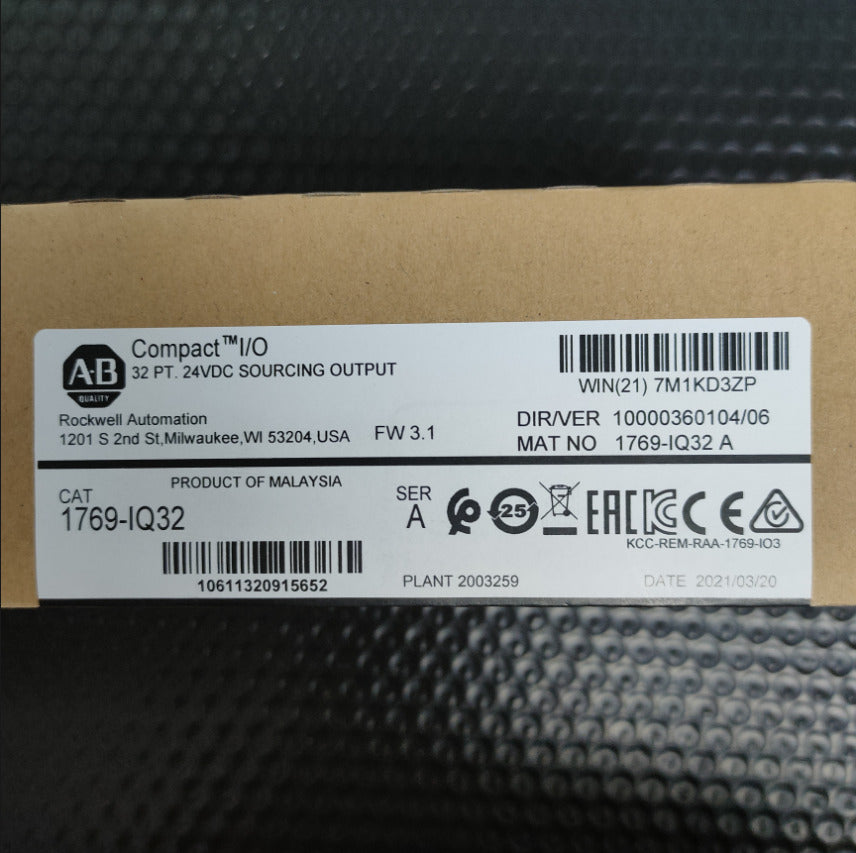 New Factory Sealed AB 1769-IQ32 /A CompactLogix 24V DC Input Module 1769IQ32