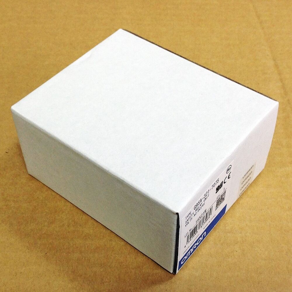 Omron G9SA-321-T075 Safety Relay Unit New In Box, white carton with Omron label, industrial automation part.