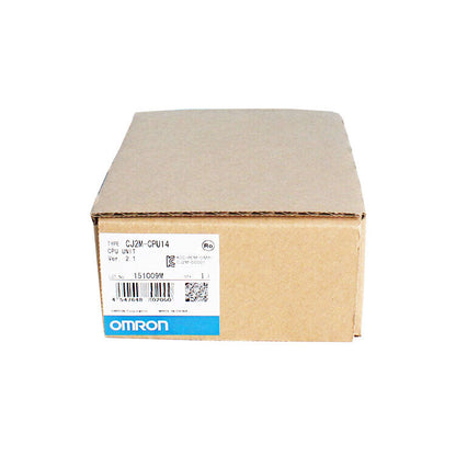 Omron CJ2M-CPU14 PLC CPU Unit in box, new industrial automation part.