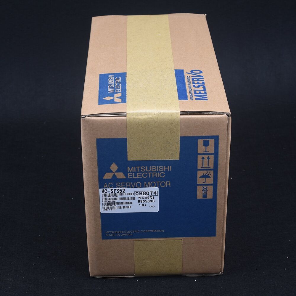 Mitsubishi HC-SFS52 AC Servo Motor in Box - New industrial automation part, Made in Japan.