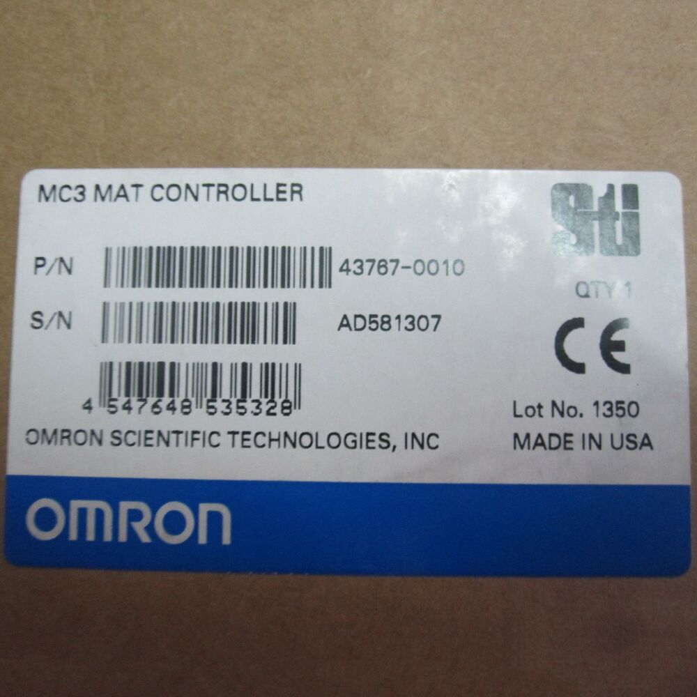 Omron MC3 MAT CONTROLLER 43767-0010, industrial automation part, Made in USA