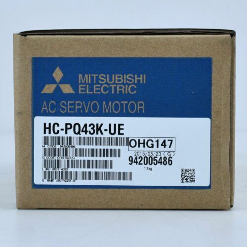 Mitsubishi HC-PQ43K-UE AC Servo Motor in Box. Industrial automation part, fast shipping.