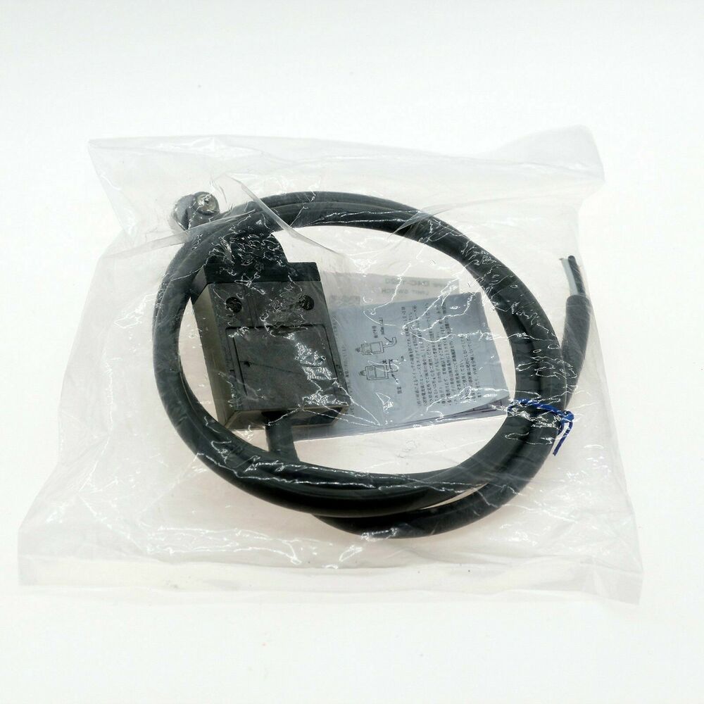 Omron D4C-1620 Limit Switch sensor with black cable, industrial automation part, new in packaging.