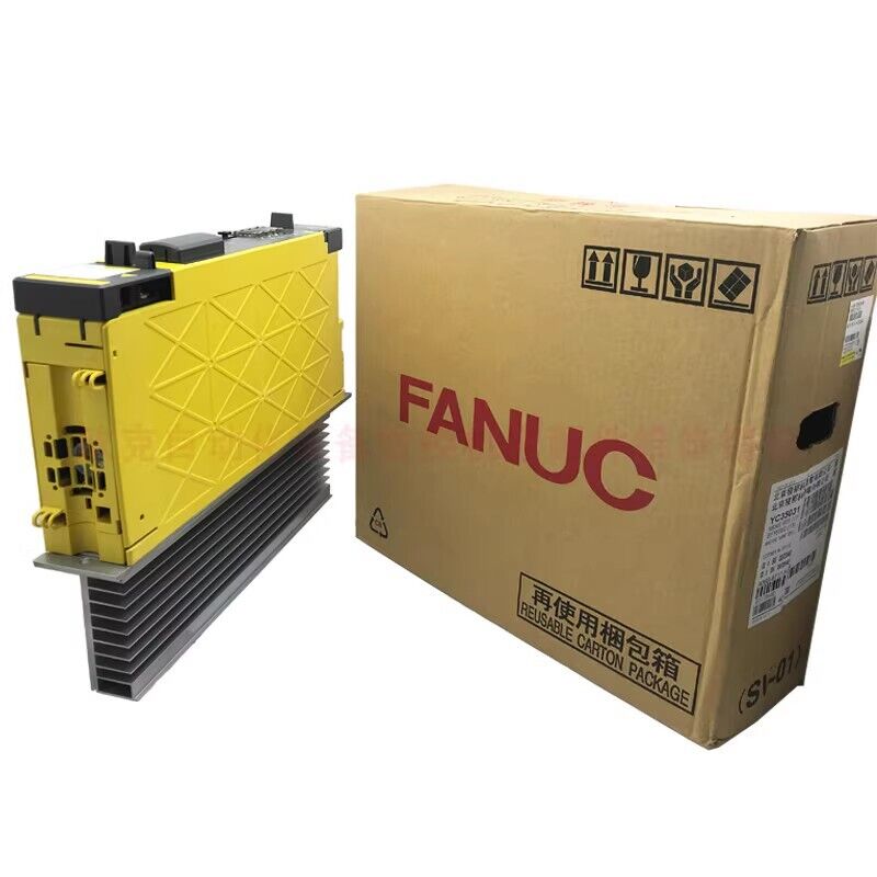 FANUC A06B-6114-H205 Servo Drive, yellow component with a FANUC box, fast shipping available