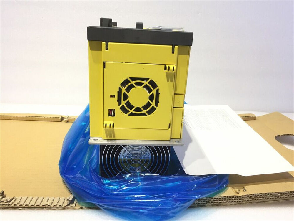 FANUC A06B-6150-H045 Servo Drive, yellow unit with fan, in blue bag and cardboard box