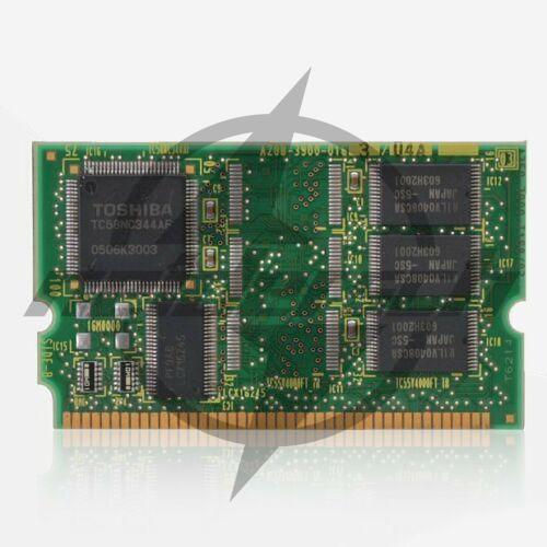 FANUC A20B-3900-0163 PLC Board, Green PCB with Toshiba components and other electronic parts. Industrial automation.