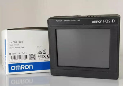 Omron FQ2-D30 Vision Sensor with packaging, black screen and white box, industrial automation equipment