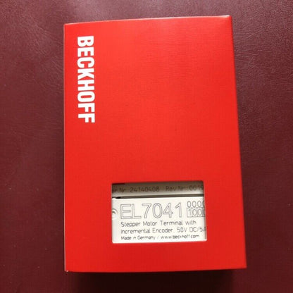 Beckhoff EL7041-1000 Stepper Motor Terminal, new in box. Made in Germany. Industrial automation part.