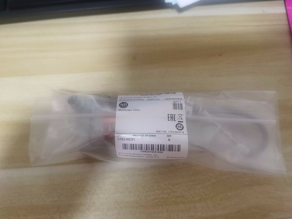 Allen Bradley 1763-NC01 MicroLogix DH-485 Comm Cable Surplus SEALED ！ AB