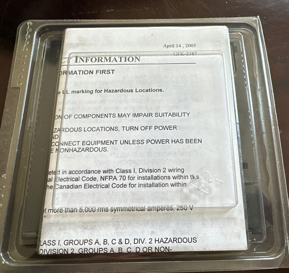 FANUC IC693MDL645G PLC Module documentation, Information sheet for industrial automation components