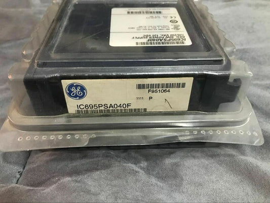 GE IC695PSA040F Power Supply, PLC module in packaging, industrial automation part.