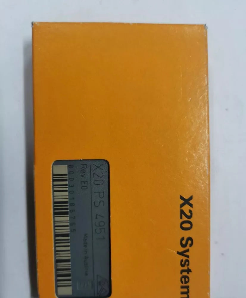 B&R X20 PS 4951 Power Supply Module, orange box.  X20 System. Made in Austria.