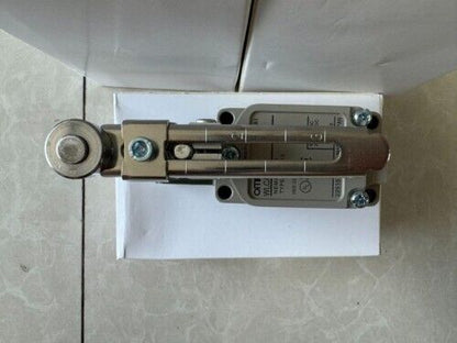 Omron WLCA12-2N Limit Switch, new industrial automation sensor part, silver and gray metal components.
