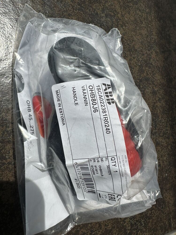 ABB OHB80J6 Pistol Handle in packaging, made in Estonia.