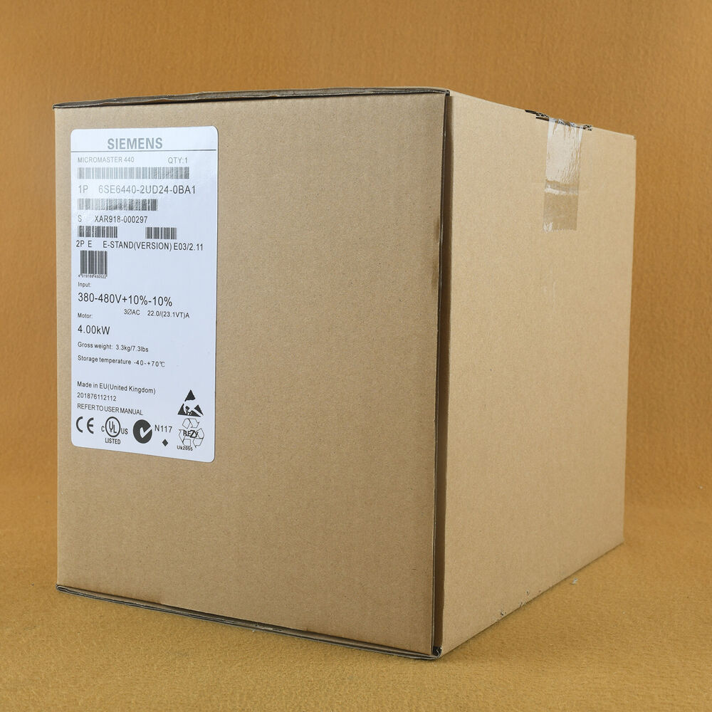 Siemens MICROMASTER 440 frequency inverter 6SE6440-2UD24-0BA1 box, 4.0kW industrial automation part