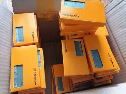 B&R X20 System PLC Module in orange packaging, new in box. Industrial automation parts.