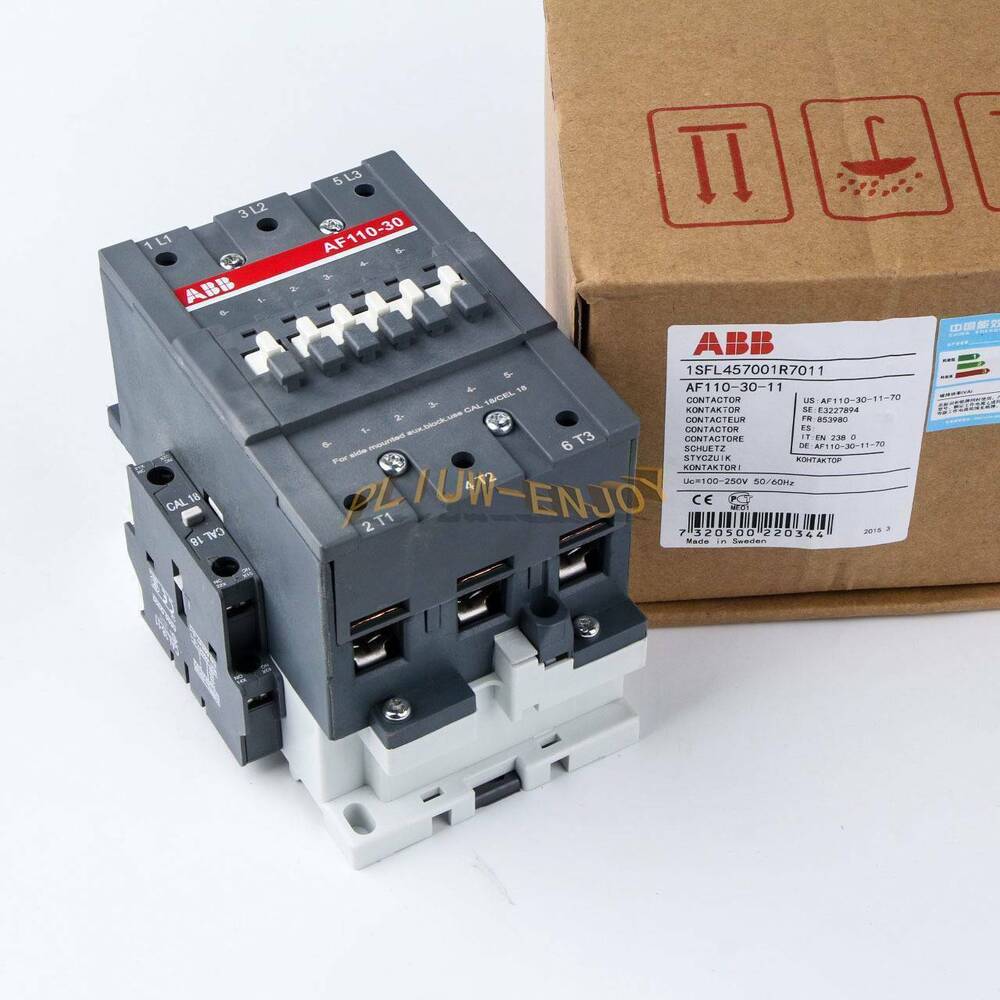 ABB AF110-30-11 Contactor, industrial automation component, 1SFL457001R7011, for motor control, new
