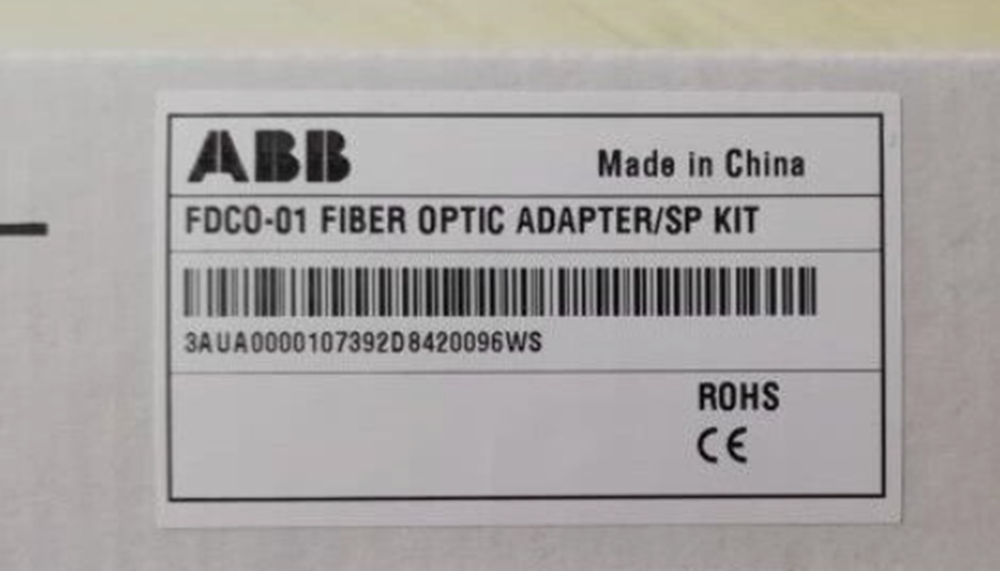 ABB FDCO-01 Fiber Optic Adapter/SP Kit, Made in China, PLC Communication Module, New in Box, Industrial Automation Parts