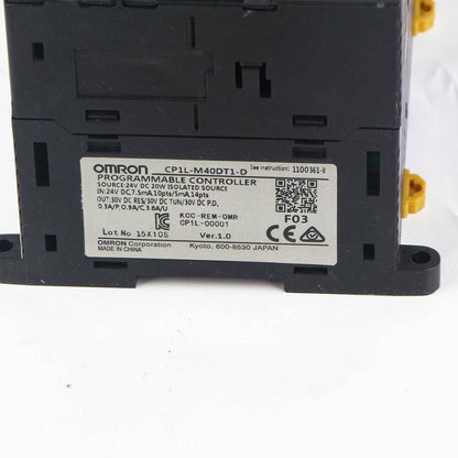 OMRON CP1L-M40DT1-D Programmable Controller PLC, Industrial Automation Equipment