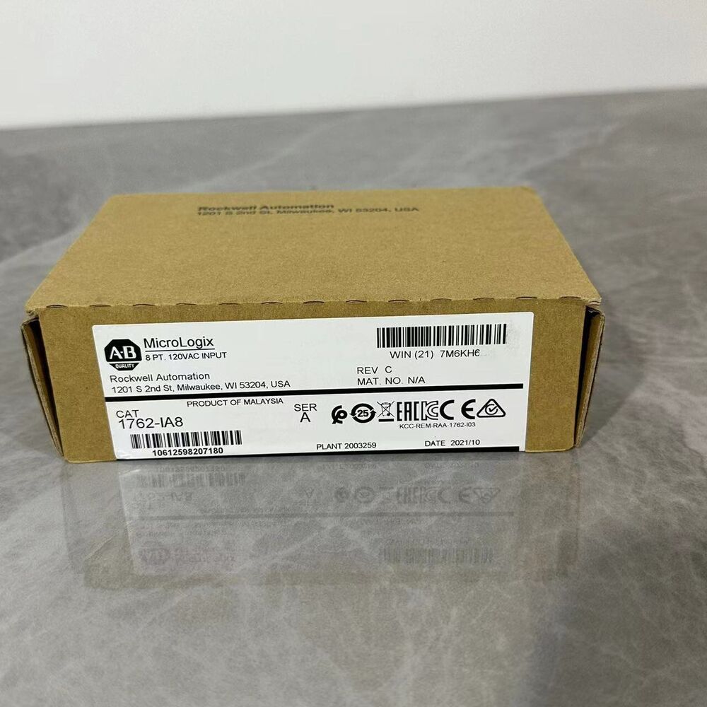 nEW INBOX Allen-Bradley 1762-IA8 MicroLogix 8 Point 120 VAC Input Module