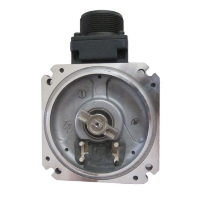 Mitsubishi OSE105S2 motor driver, silver metal housing with black top, industrial automation part.