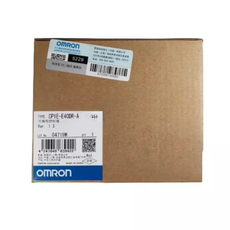 Omron CP1E-E40DR-A Programmable Controller Box. New, Fast Shipping, Industrial Automation Part.