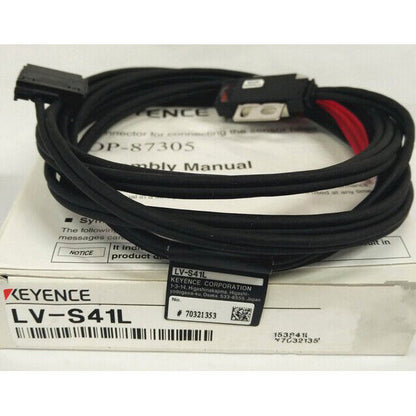 KEYENCE LV-S41L laser sensor with cable, industrial automation component