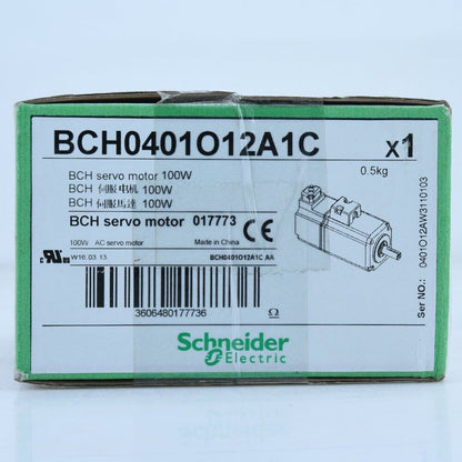 Schneider Electric BCH0401O12A1C servo motor, new industrial automation part, 100W AC motor, CE certified