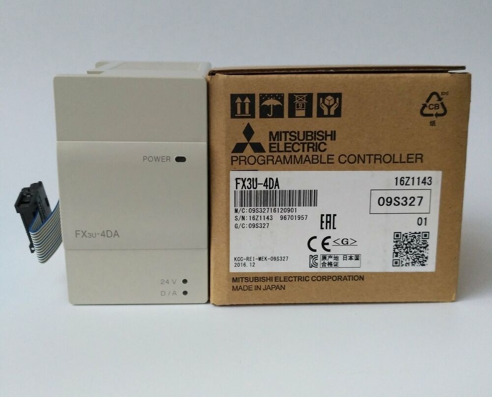 Mitsubishi FX3U-4DA PLC Analog Module, new in box, fast shipping, Made in Japan