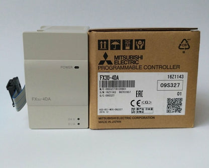 Mitsubishi FX3U-4DA PLC Analog Module, new in box, fast shipping, Made in Japan