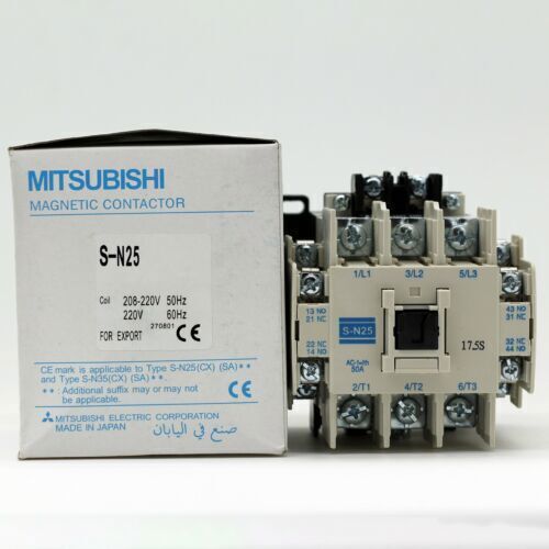 Mitsubishi S-N25 Magnetic Contactor, AC220V, industrial automation part.