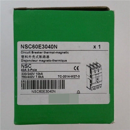 NSC60E3040N Schneider Molded Case Circuit Breaker NSC60E3040N in Box 1pcs