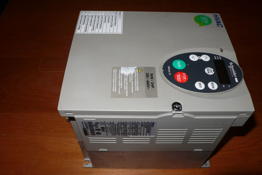 SCHNEIDER ELECTRIC ATV21HU30N4 ALTIVAR 21 TRIPHASE 380V 3kW SPEED DRIVE-