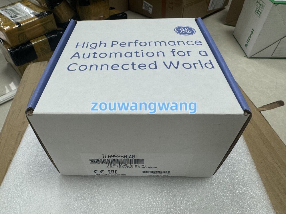 GE IC695PSA140 power supply module box, High Performance Automation for a Connected World.