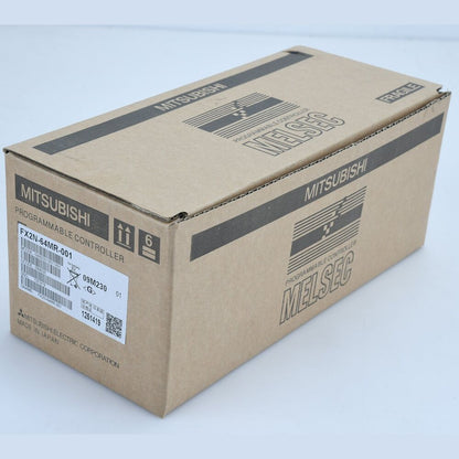 Mitsubishi FX2N-64MR-001 PLC module in original box. Melsec programmable controller, Made in Japan.