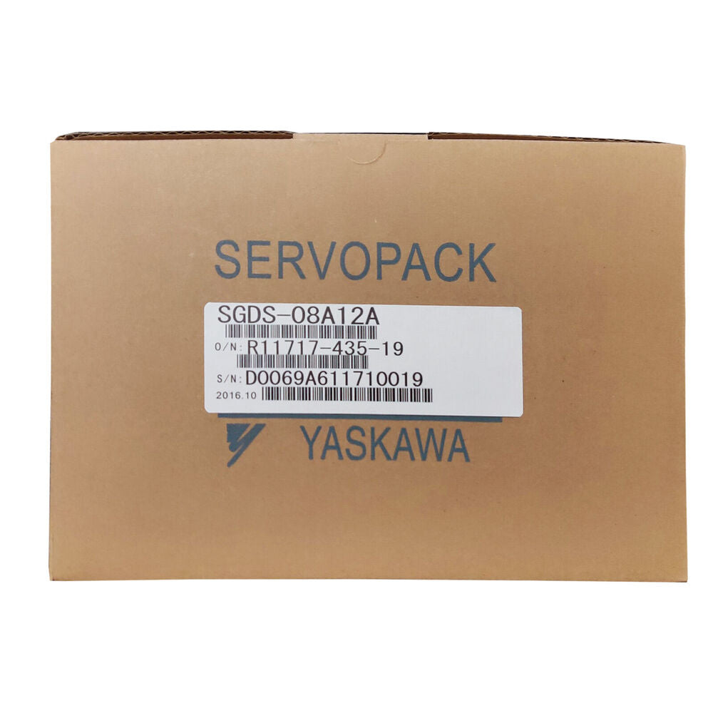 YASKAWA SGDS-08A12A AC Servo Drive in Box. SERVOPACK product shot, new in box.