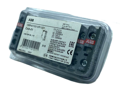 ABB CA5-01 Auxiliary Contact Block, PLC Module, 10 pcs/box, Industrial Automation Component