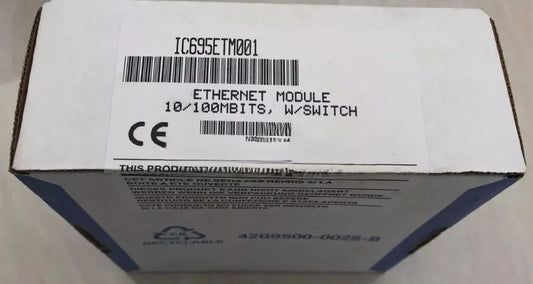FANUC IC695ETM001 Ethernet Module box. 10/100Mbits with switch, new part for industrial automation.
