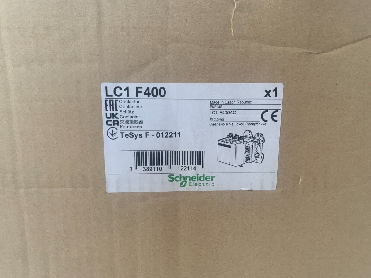 Schneider Electric Tesys F 400A LC1F400 Contactor Tripolar Contactor 3P