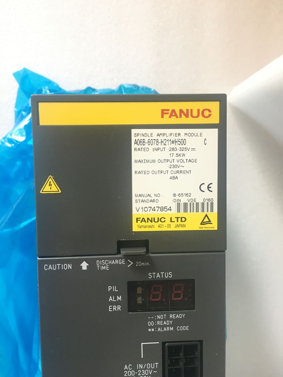 FANUC A06B-6078-H211#H500 Spindle Amplifier Module, Industrial Automation Part
