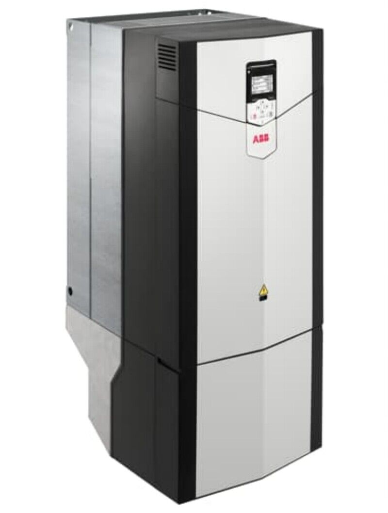 ABB ACS880-01-363A-3 frequency converter, a gray and black industrial drive unit, 200KW.