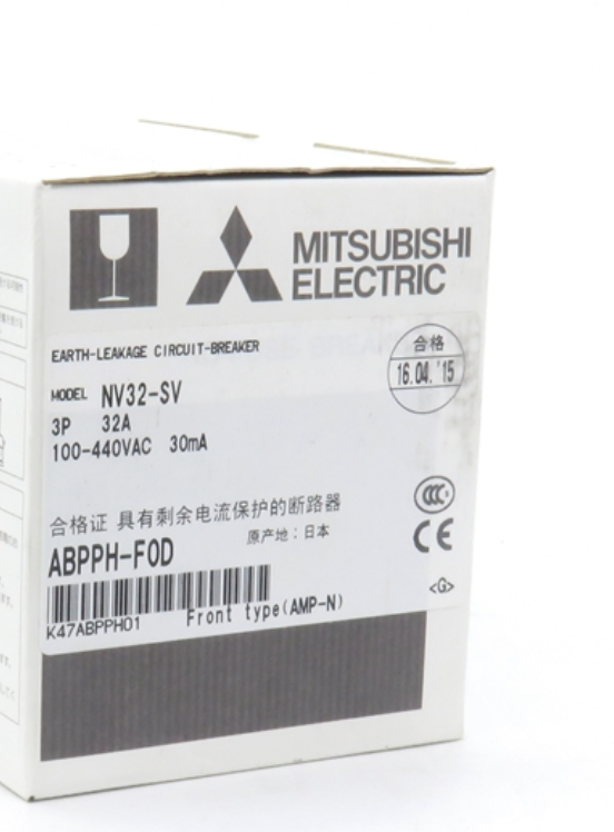 Mitsubishi NV32-SV 3P 32A earth leakage circuit breaker, industrial automation part.