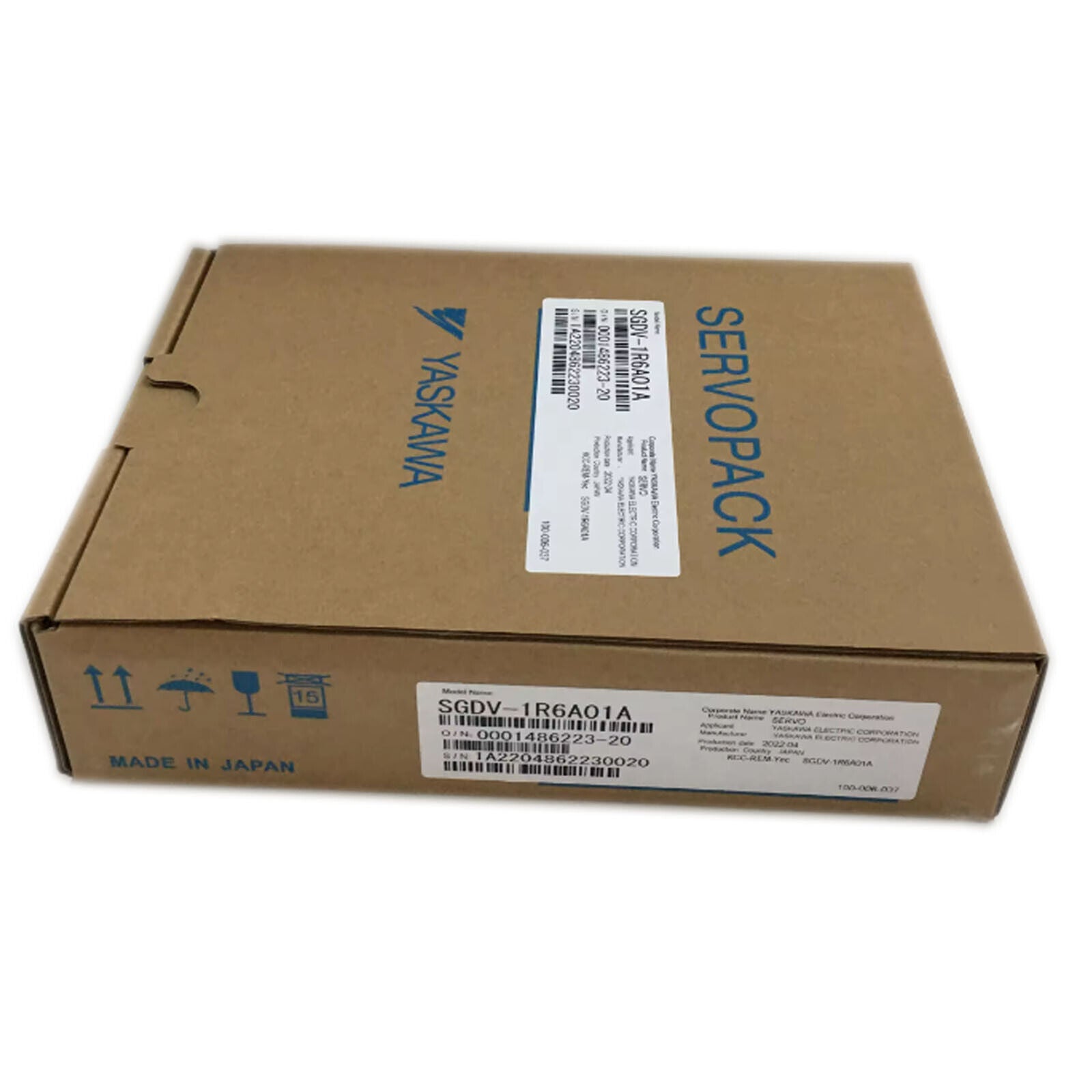 YASKAWA SGDV-1R6A01A Servo Drive in Box. Industrial automation part, Made in Japan.