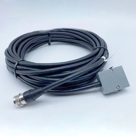 Fanuc Robot Teacher Control Cable 10m. Black cable with connector and MR-20LW label.