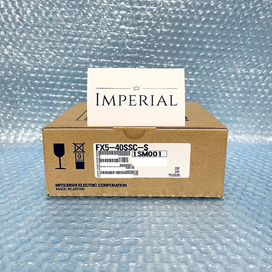 Mitsubishi FX5-40SSC-S PLC Programmable Controller in box with Imperial label, new in box, Made in Japan.